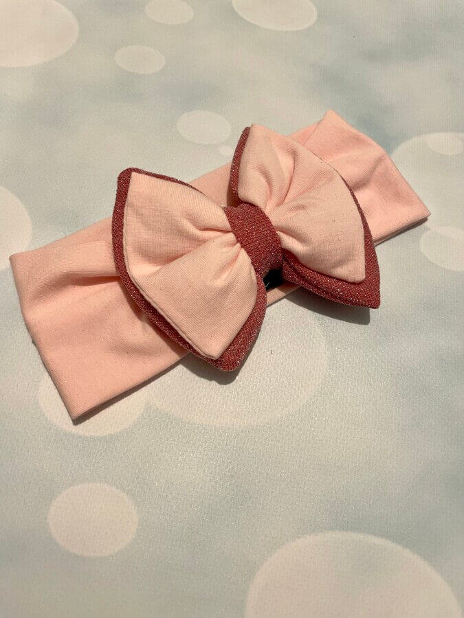 Double glitter bow