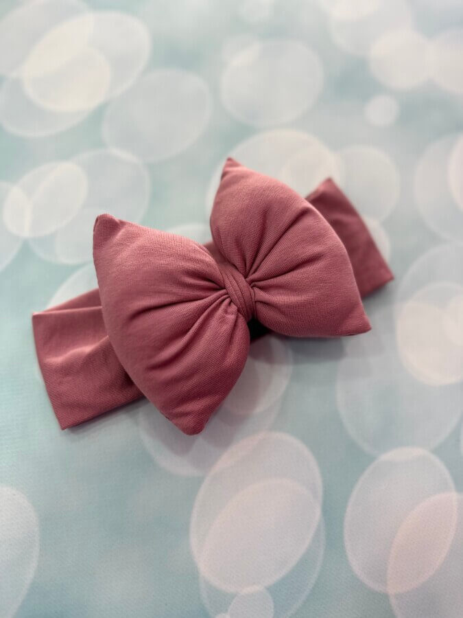 Dusty pink   bow