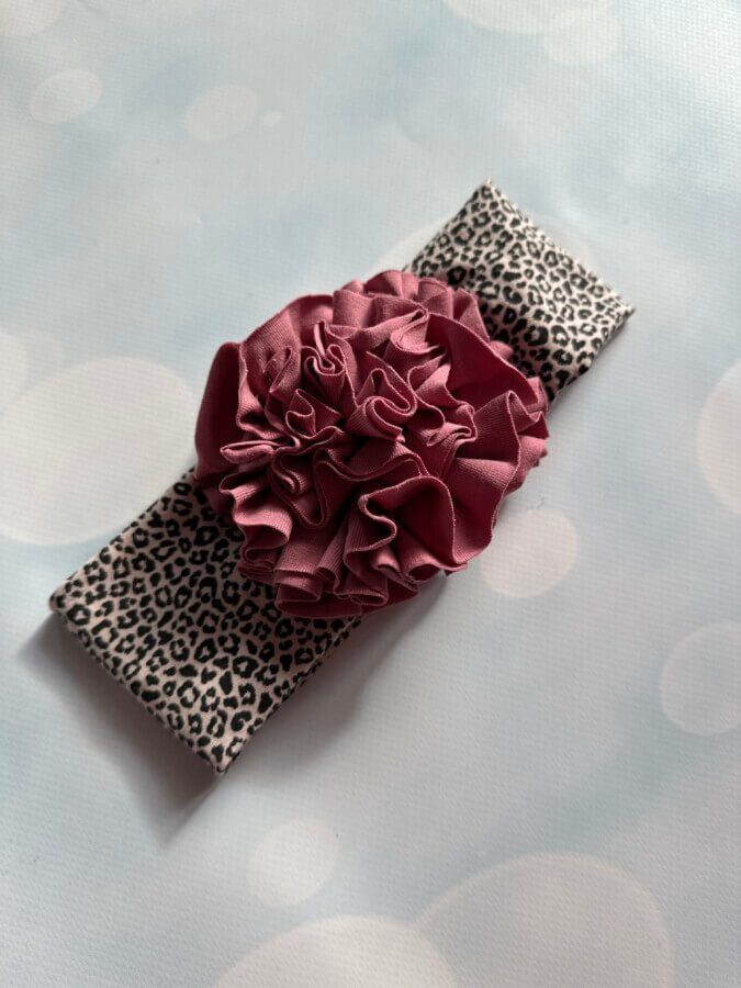 Leopard dusty rose flower