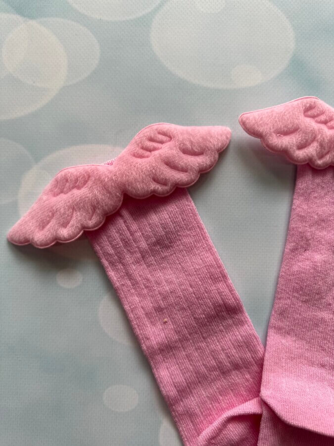 Angel wings socks pink 2-3 y