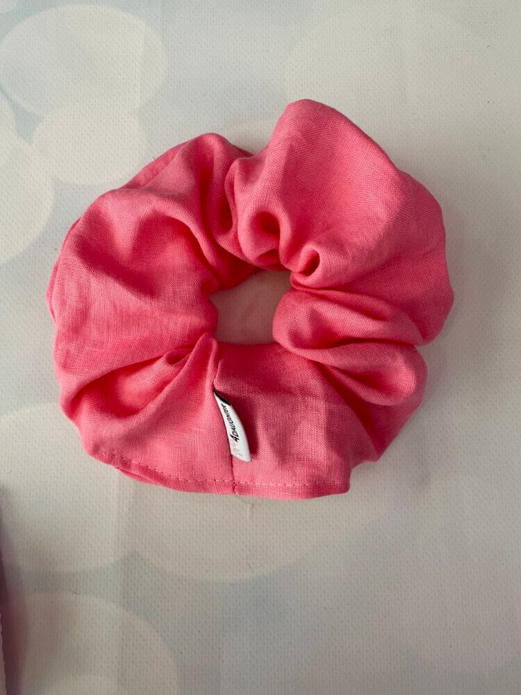 Beautiful pink scrunchie