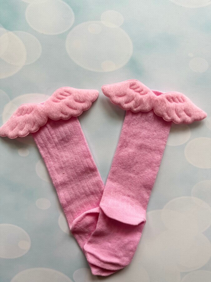 Angel wings socks pink 2-3 y
