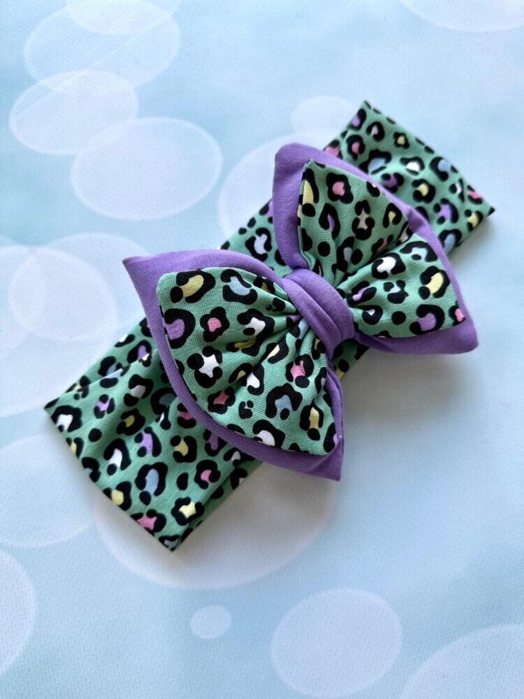 Double green leopard with lilac