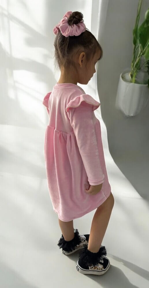 Baby pink slouchy dress