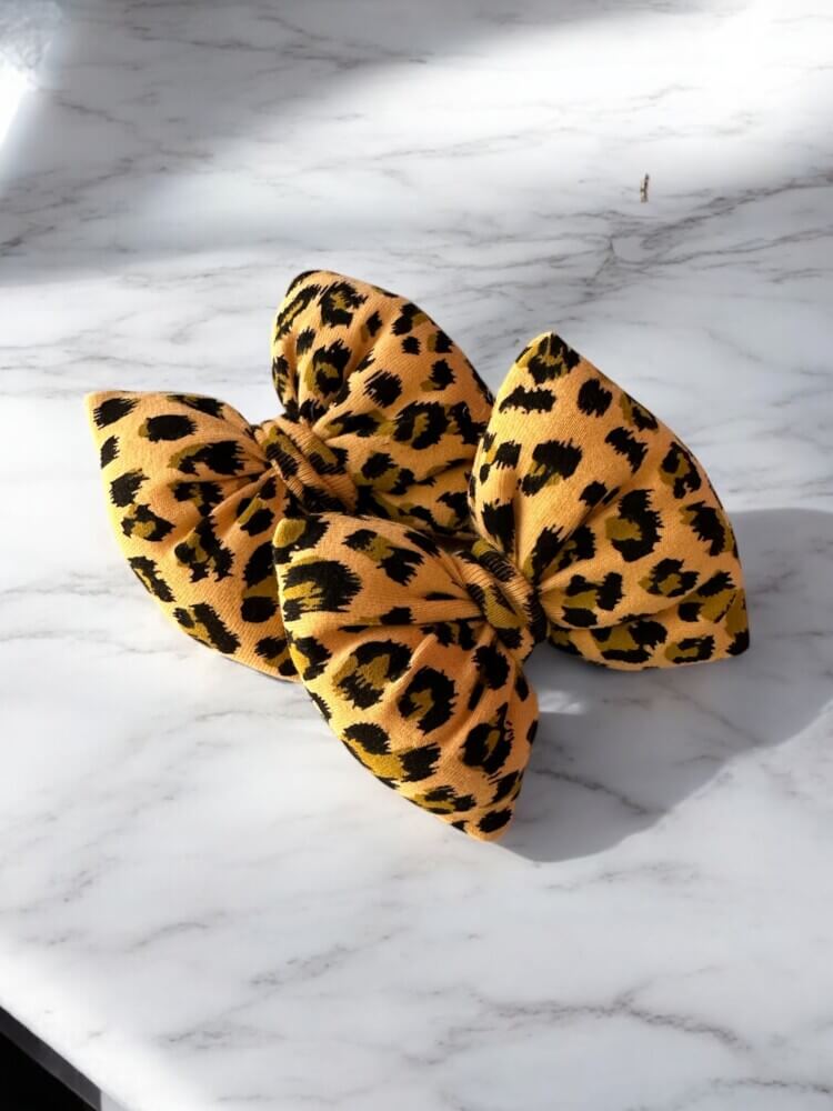 Dusty leopard mini bows