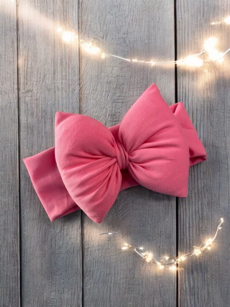 Bubble pink bow