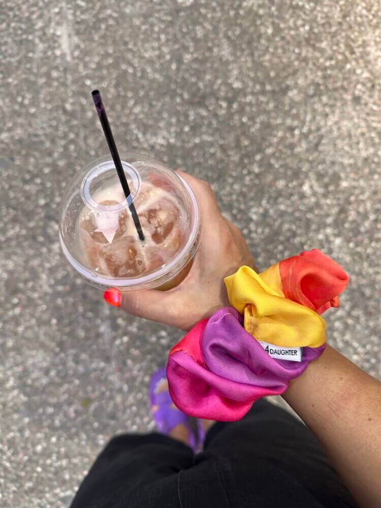 Tequila  Sunrise scrunchie