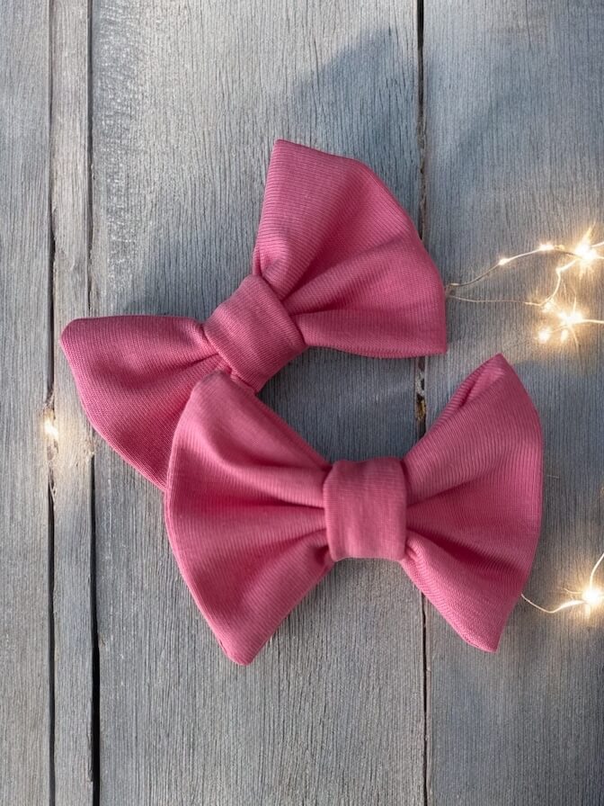 Bubble pink mini bows
