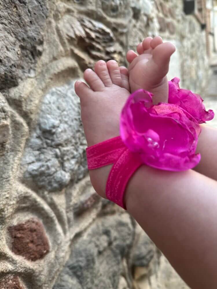 Baby boho fouchsia sandal