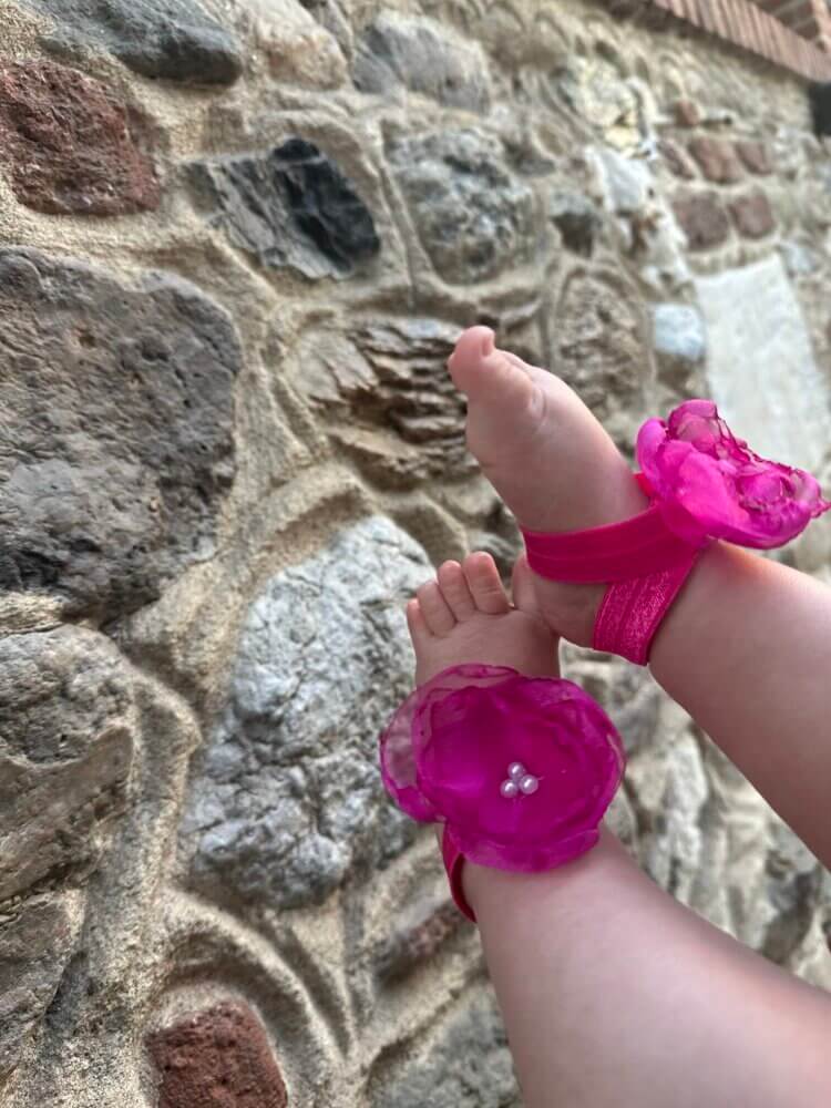 Baby boho fouchsia sandal