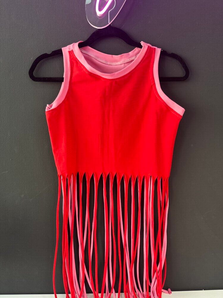 Smile red/pink top