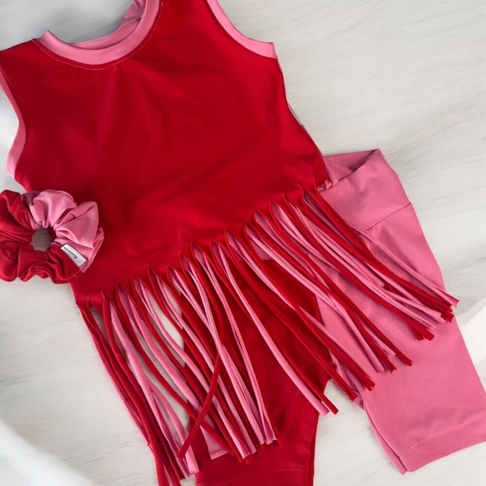 Pink/red  smile set