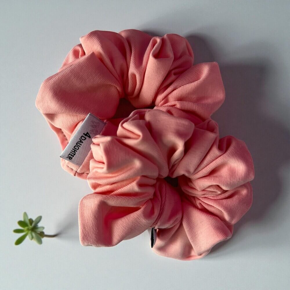 Baby sweet pink mini scrunchies