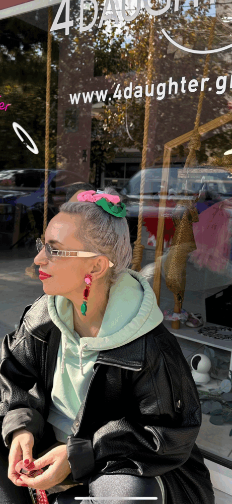 Pink-forest scrunchie