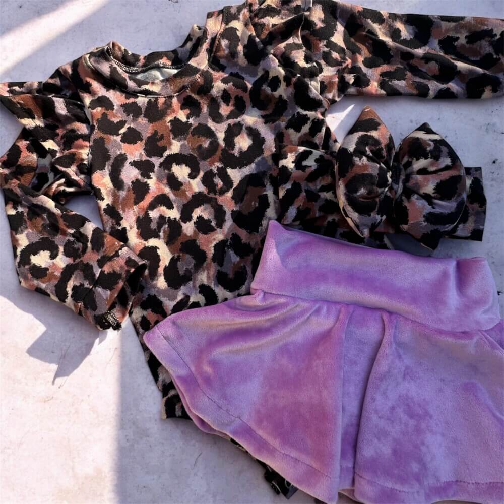 Σετάκι Lila animal βελούδο