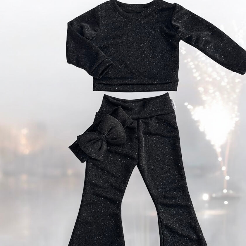 Μαύρο λούρεξ Glitter stars