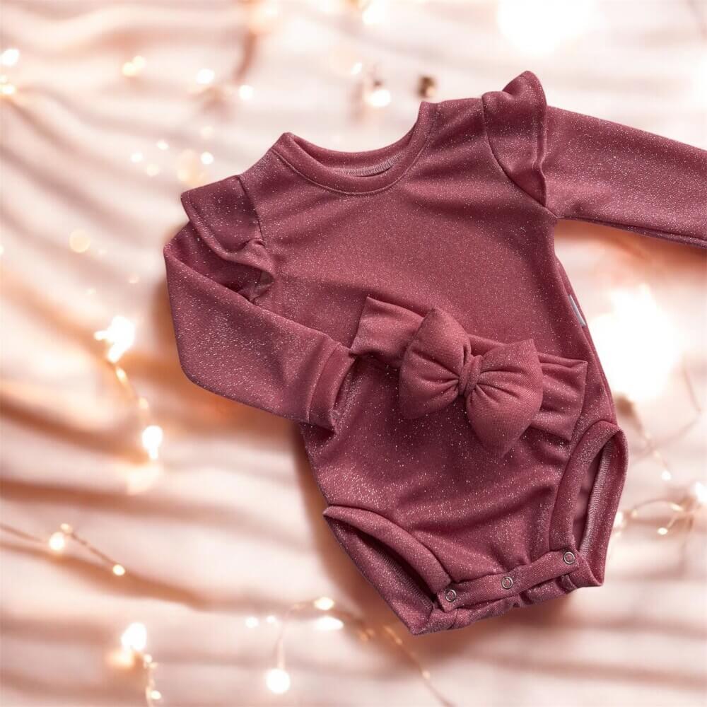 Κορμάκι Glitter pink