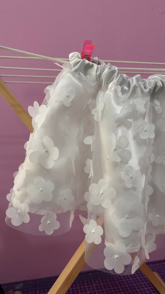 Tutu με τρισδιάστατα λουλουδάκια