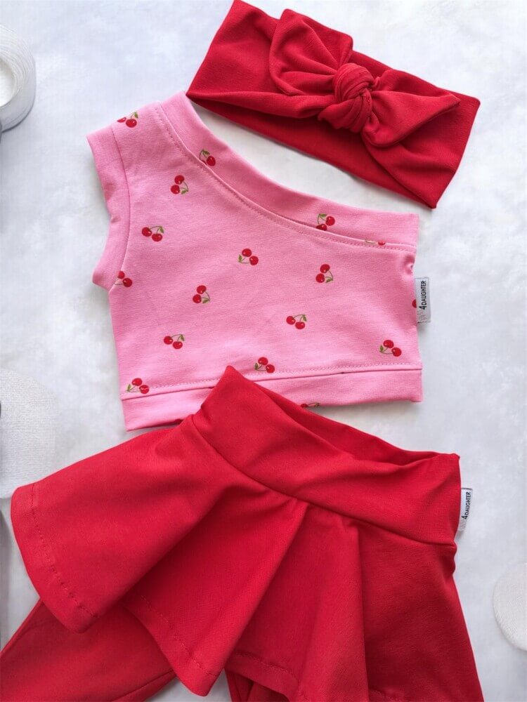 Red cherries leggings