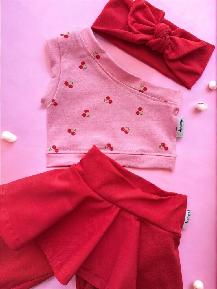 Red cherries leggings