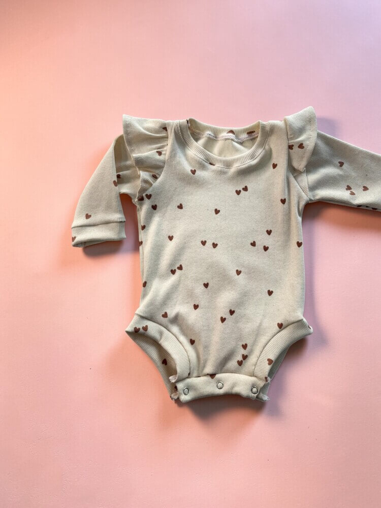 Rib hearts κορμάκι