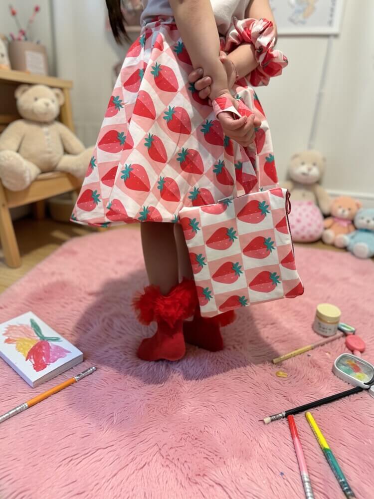 Ballon strawberry φούστα