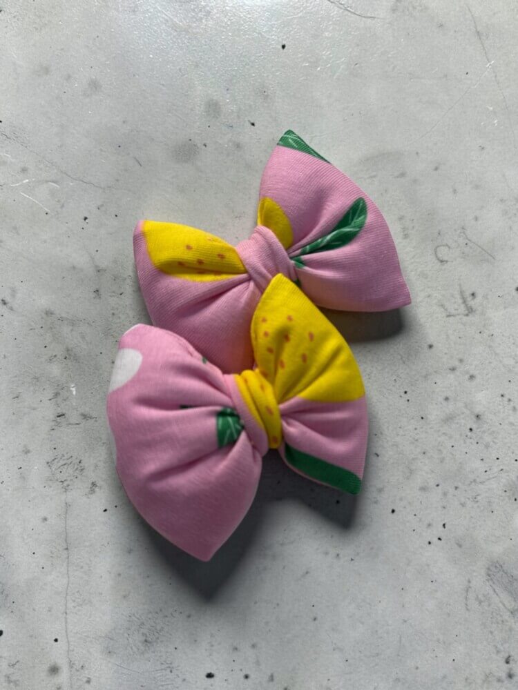 Pink lemons mini bows