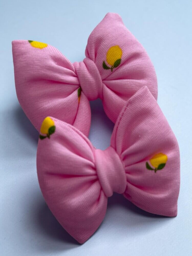 Pink lemons mini bows