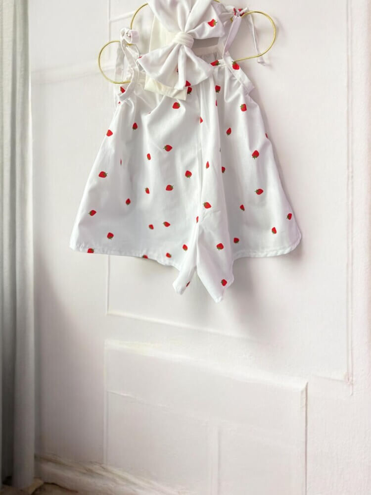 Ολόσωμη ζιπ κιλότ Strwaberries🍓