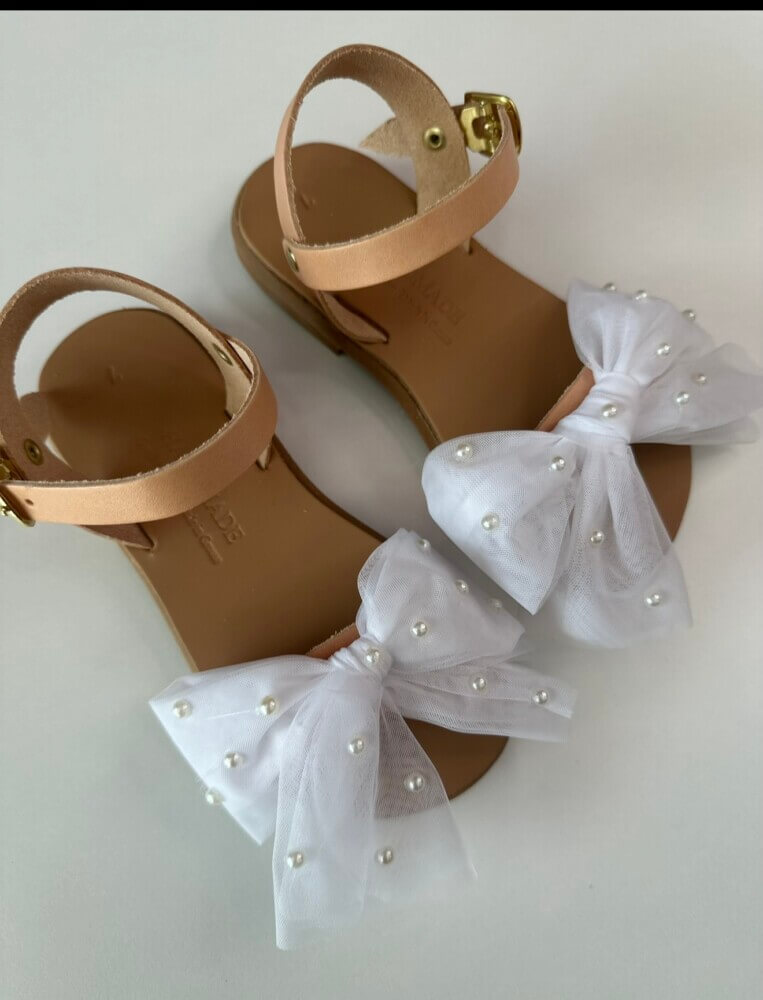 Perla bow sandals (δυνατότητα επιλογής  χρωμάτων )