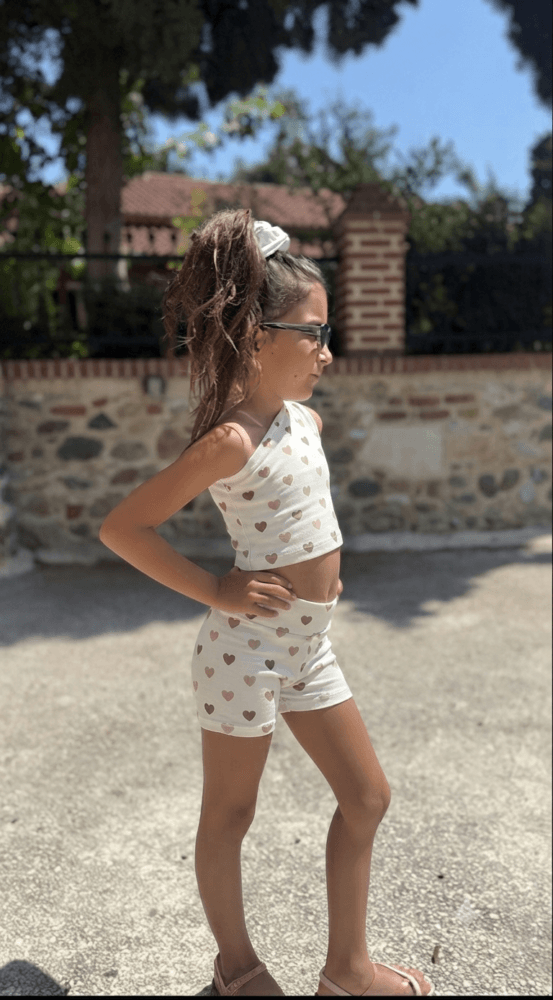Gummy hearts leggings