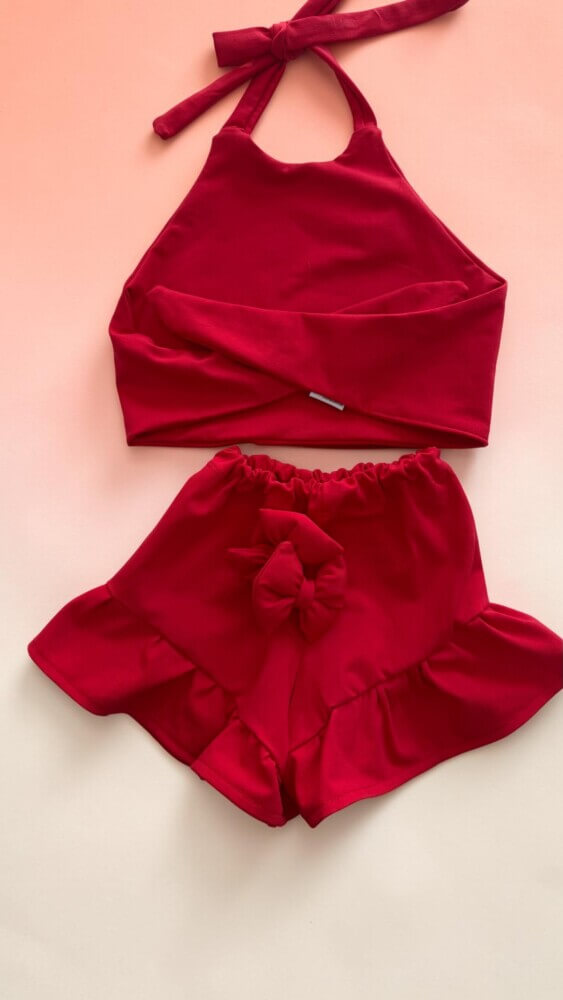 Red knotted σετ