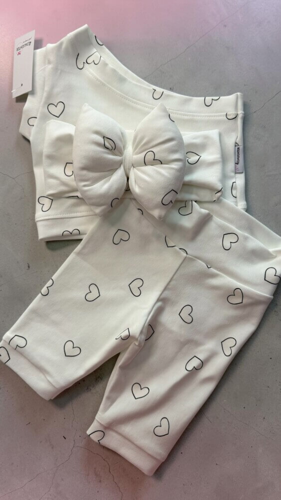 Sunny hearts biker set