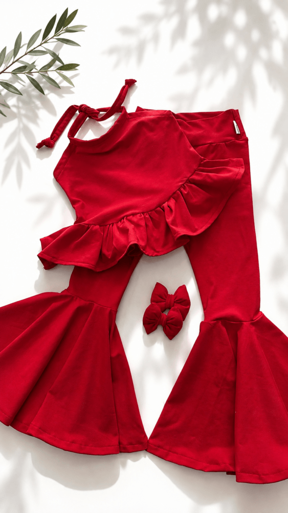 Red boho set