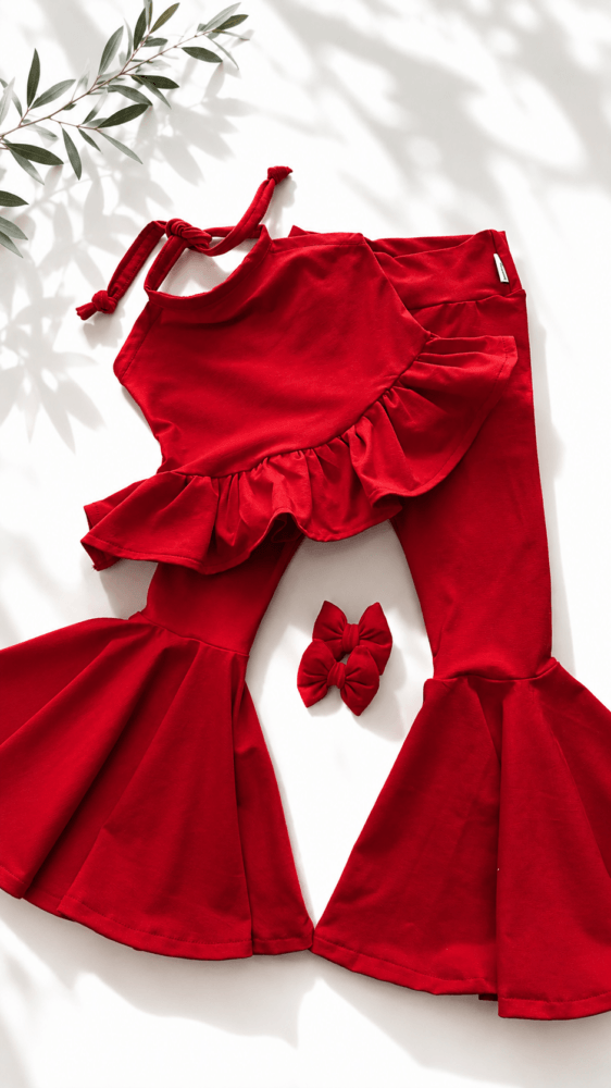 Red boho set