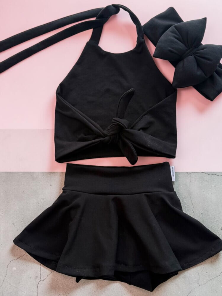 Black knotted σετ