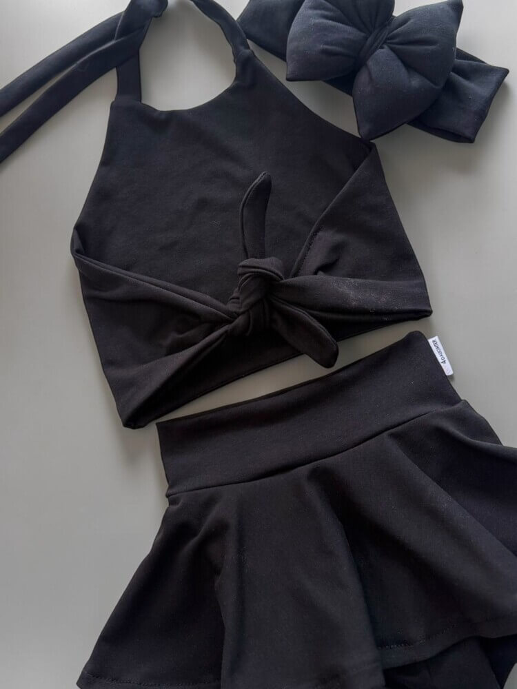 Black knotted σετ