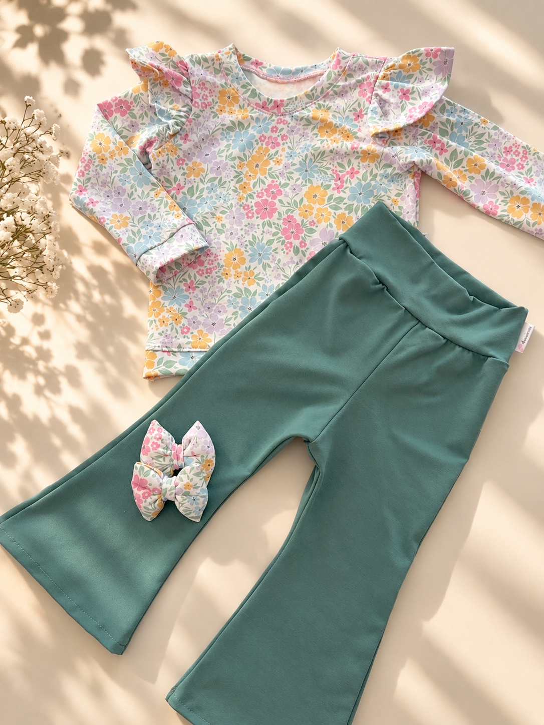 Dusty floral flare σετ