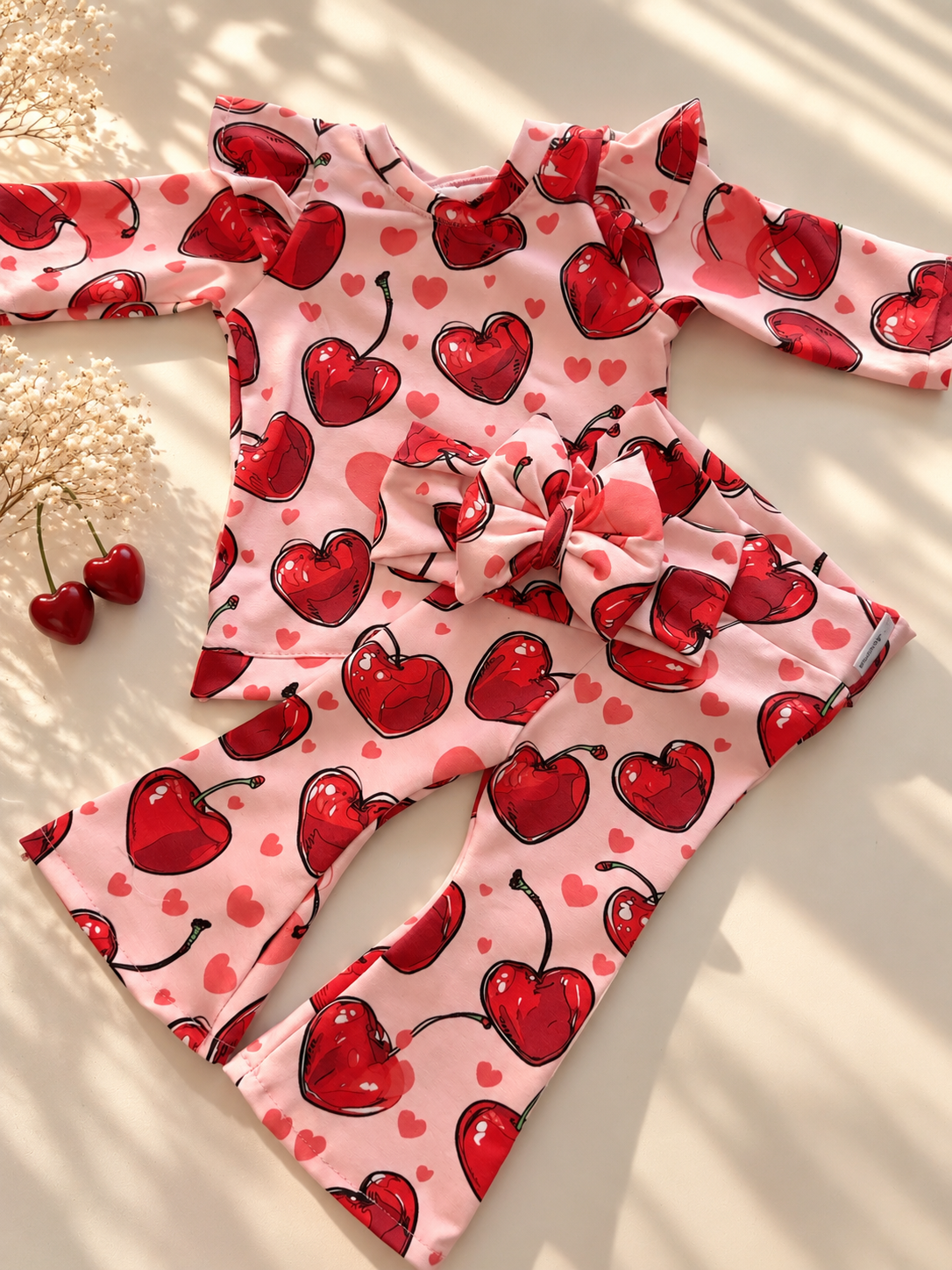 Συνολάκι Cherries hearts 🍒❤️