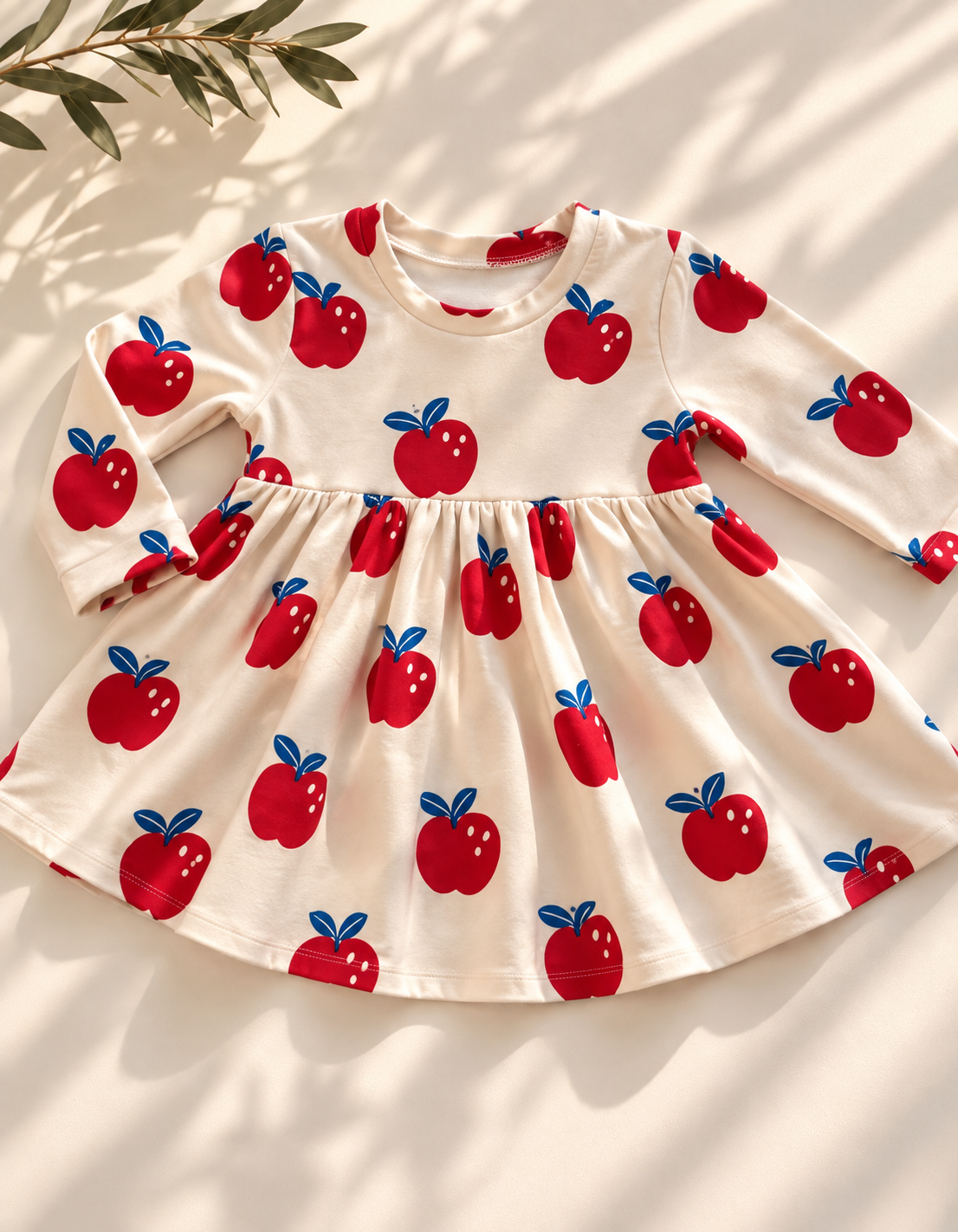 Μπλουζοφόρεμα Μηλαράκια🍎