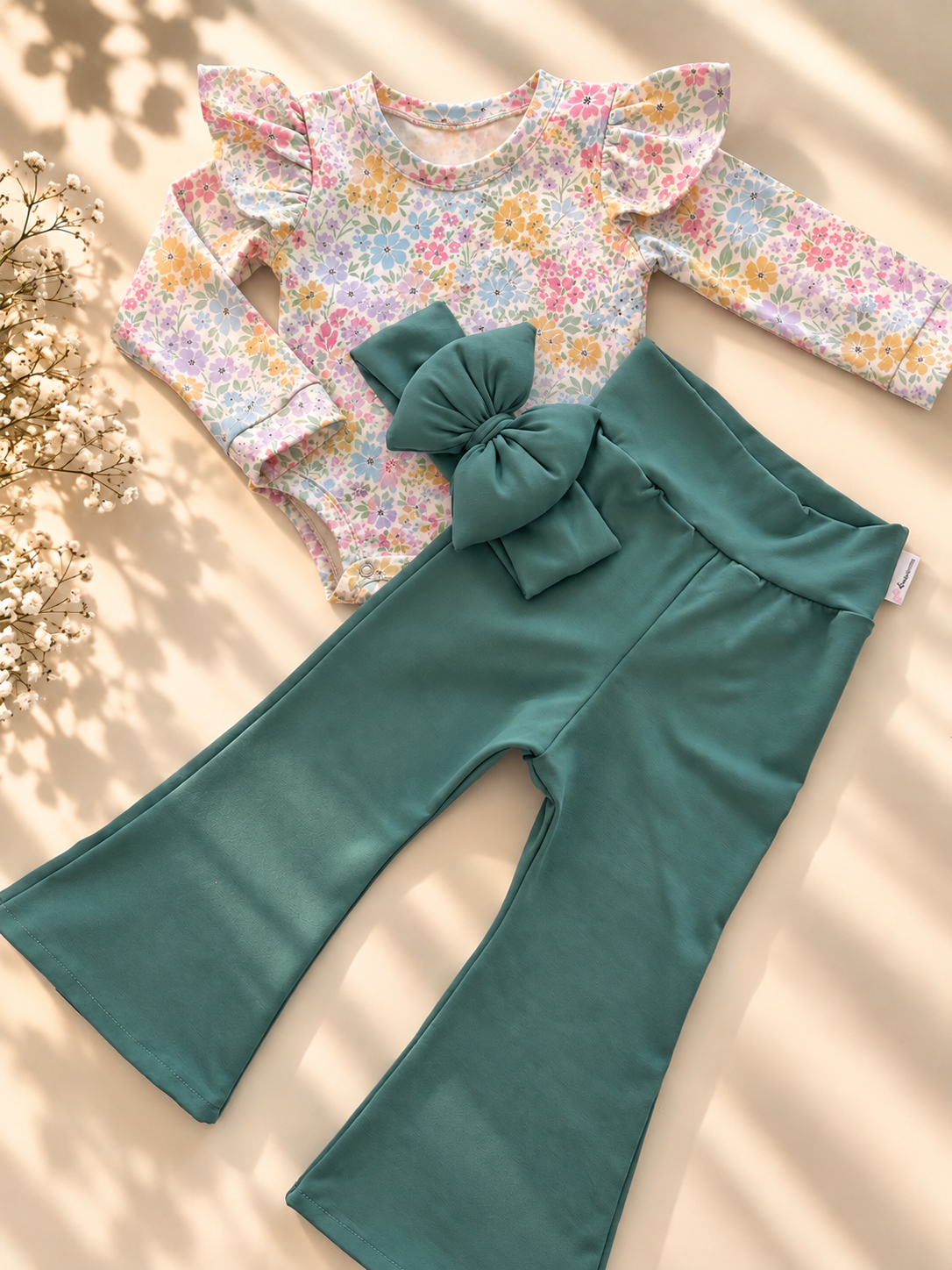 Dusty floral flare σετ