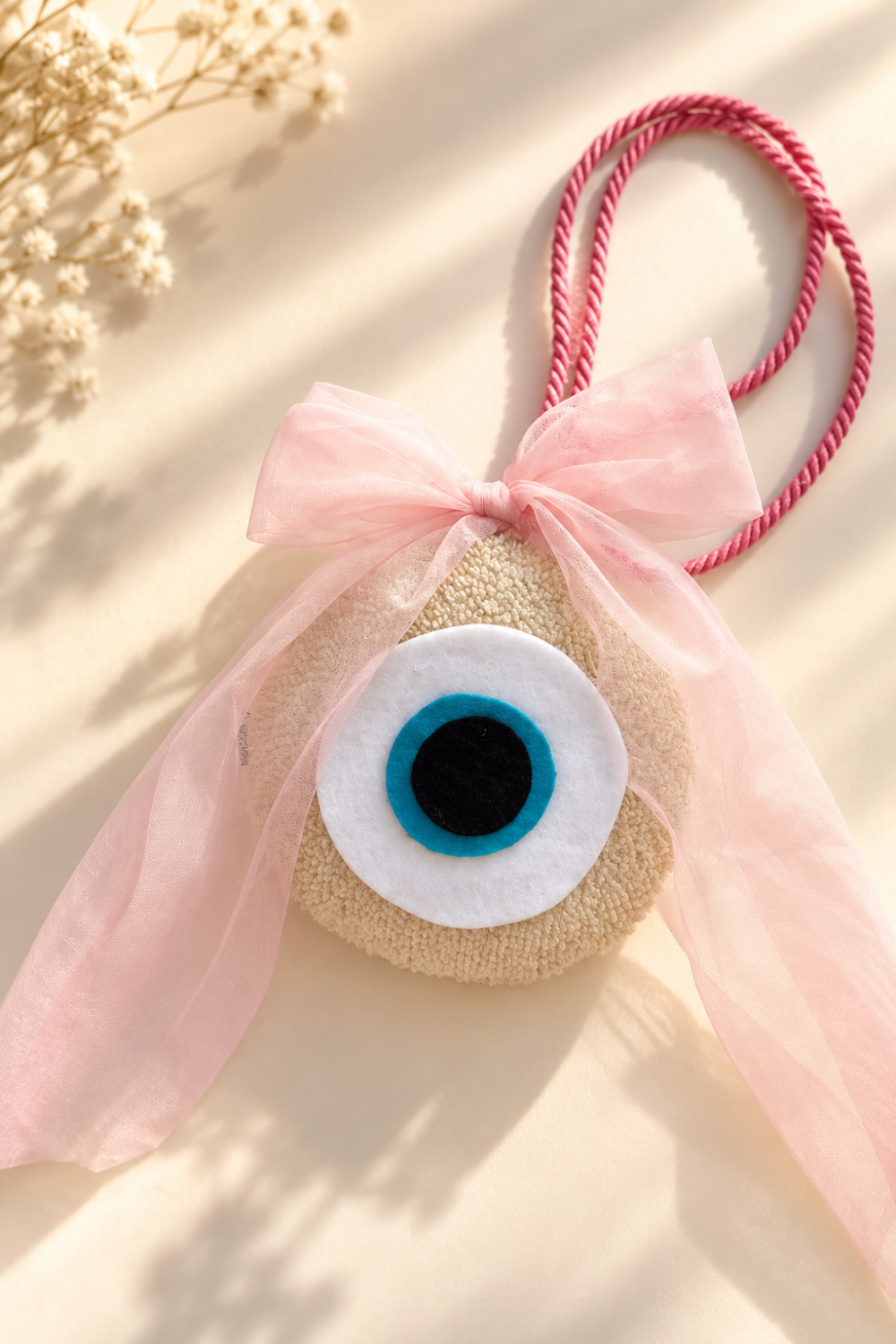 Ματάκι Teddy pink