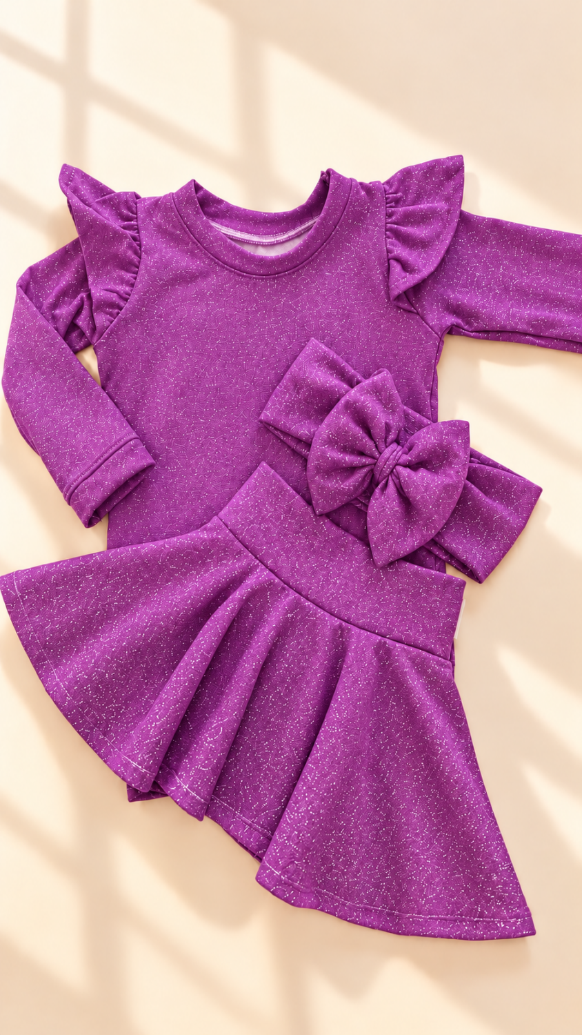 Purple lurex σετ