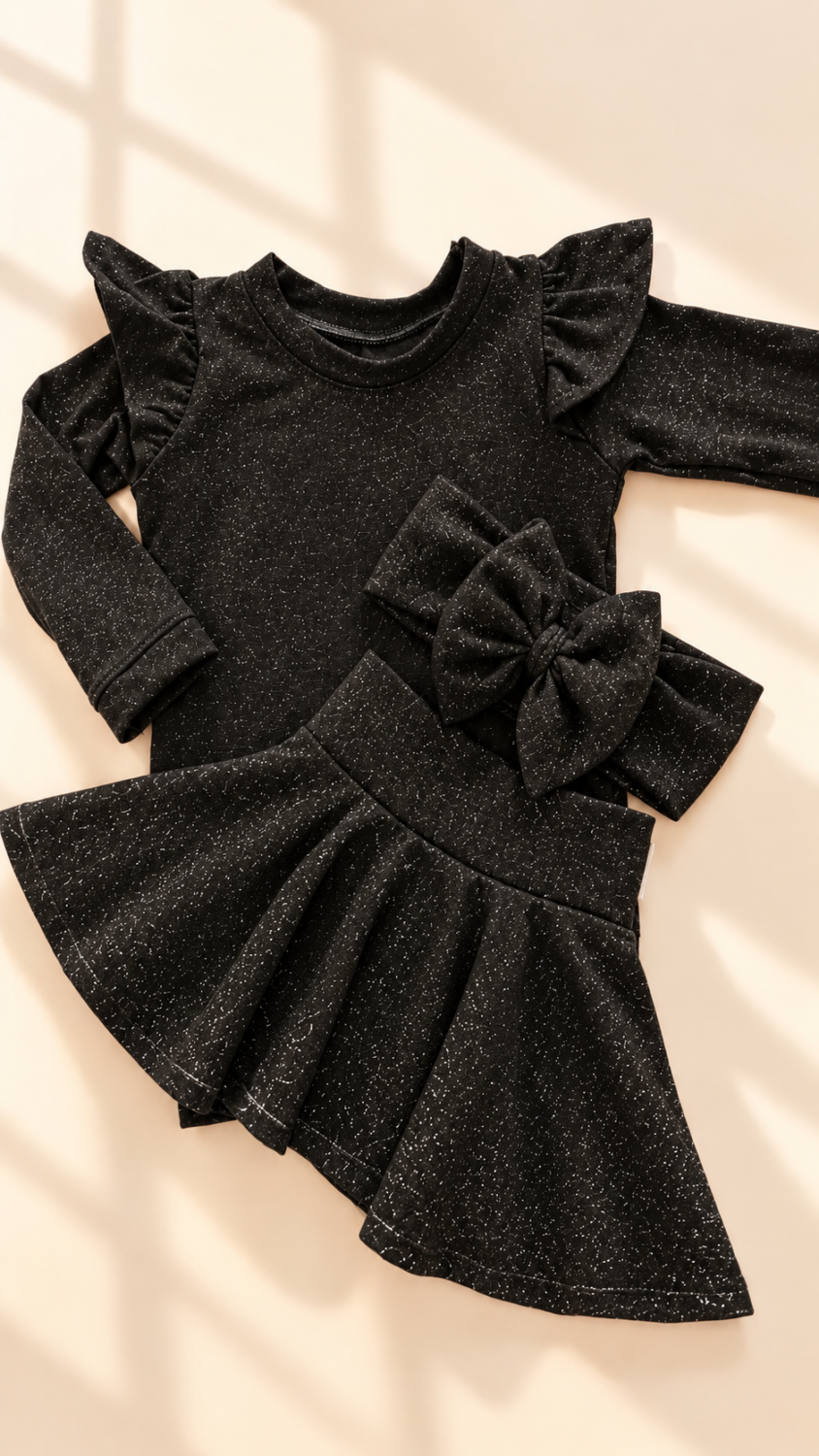 Black lurex σετ