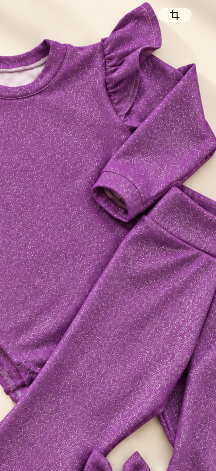 Purple lurex σετ